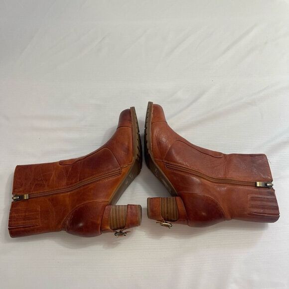 Antelope Brown Leather Boots Size Euro 37 US 7 - Picture 7 of 11